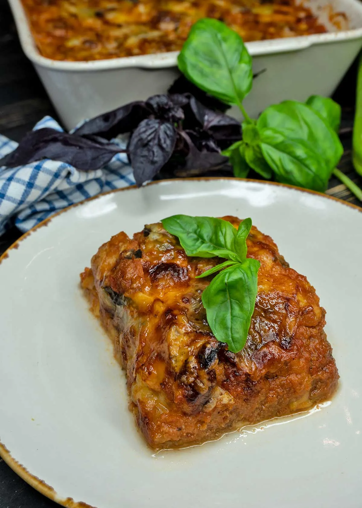 vegan keto Skinny Zucchini Lasagna