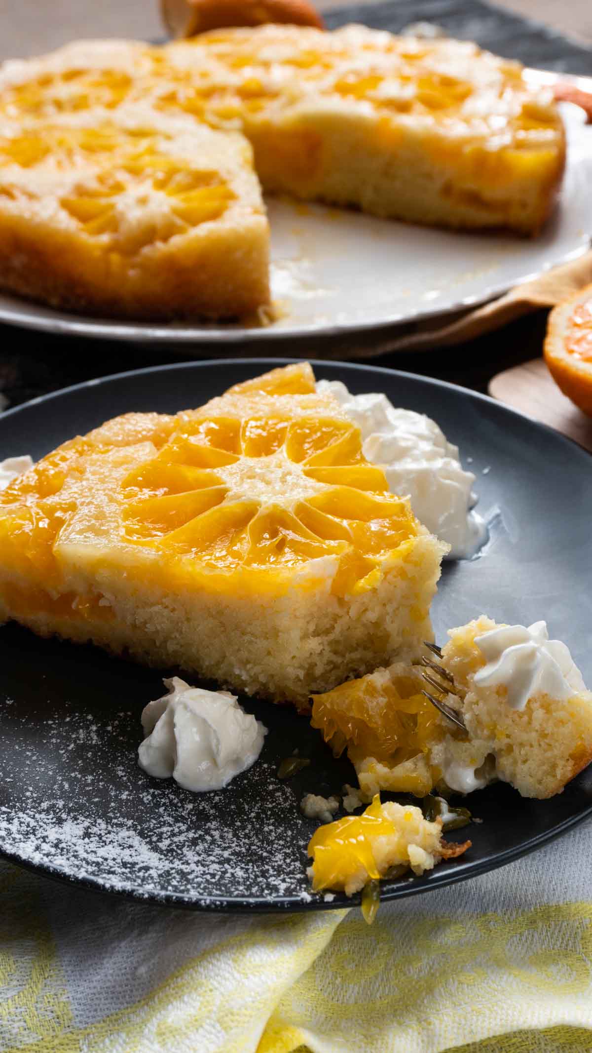 healthy Citrus Upside Down Cake