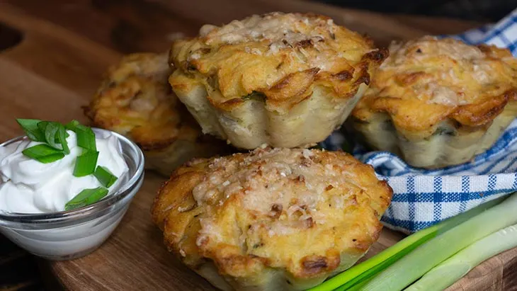 vegan Baked Mashed Potato Muffins