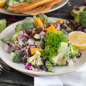 Broccoli Salad keto low carb recipe salata de broccoli