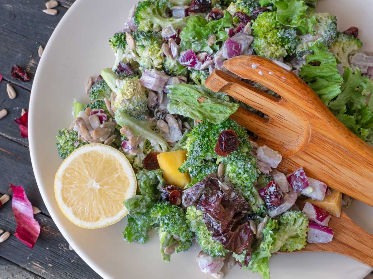 Broccoli Salad vegan keto low carb recipe