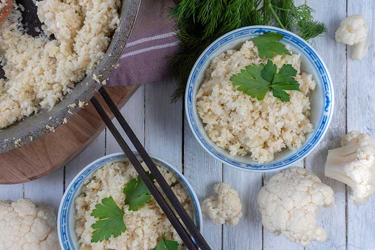 Cauliflower Rice vegan keto