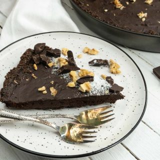 Vegan Chocolate Tart Tarta cu ciocolata