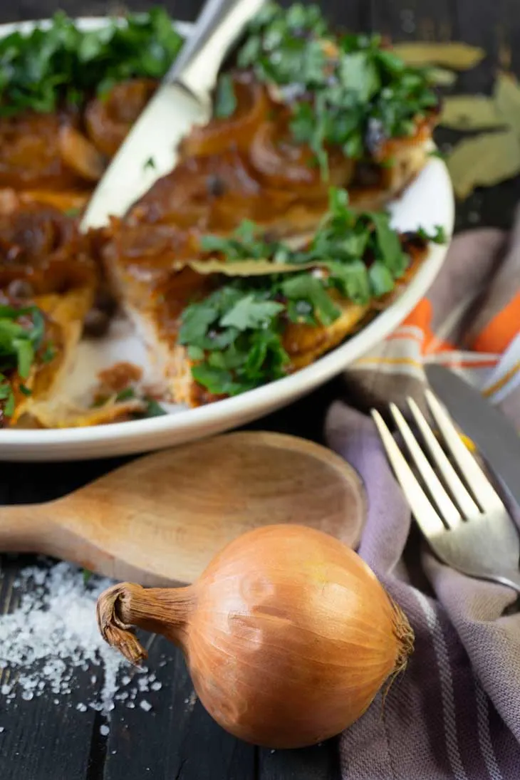 caramelized Vegan Onion Tart