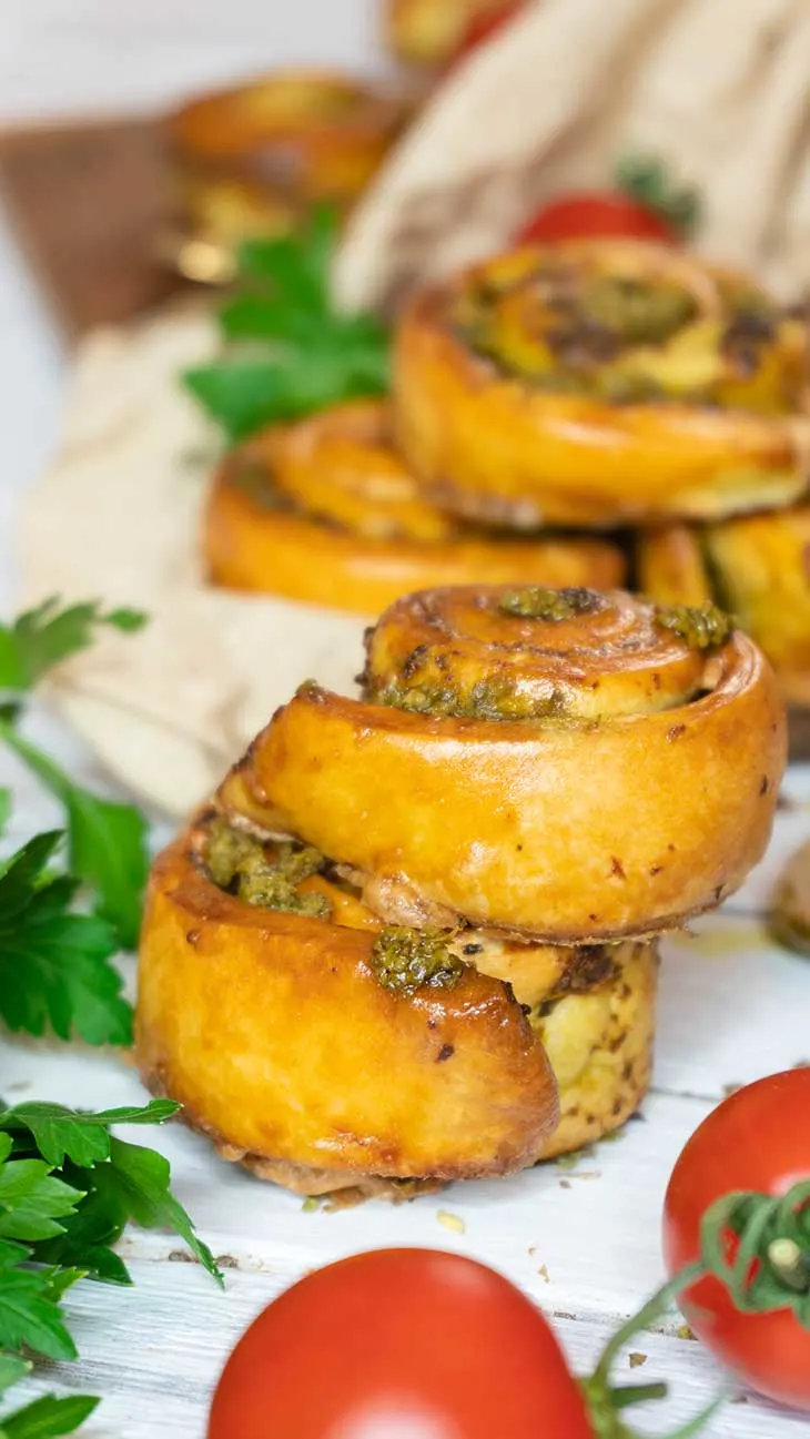 Pesto Pinwheels vegan recipe