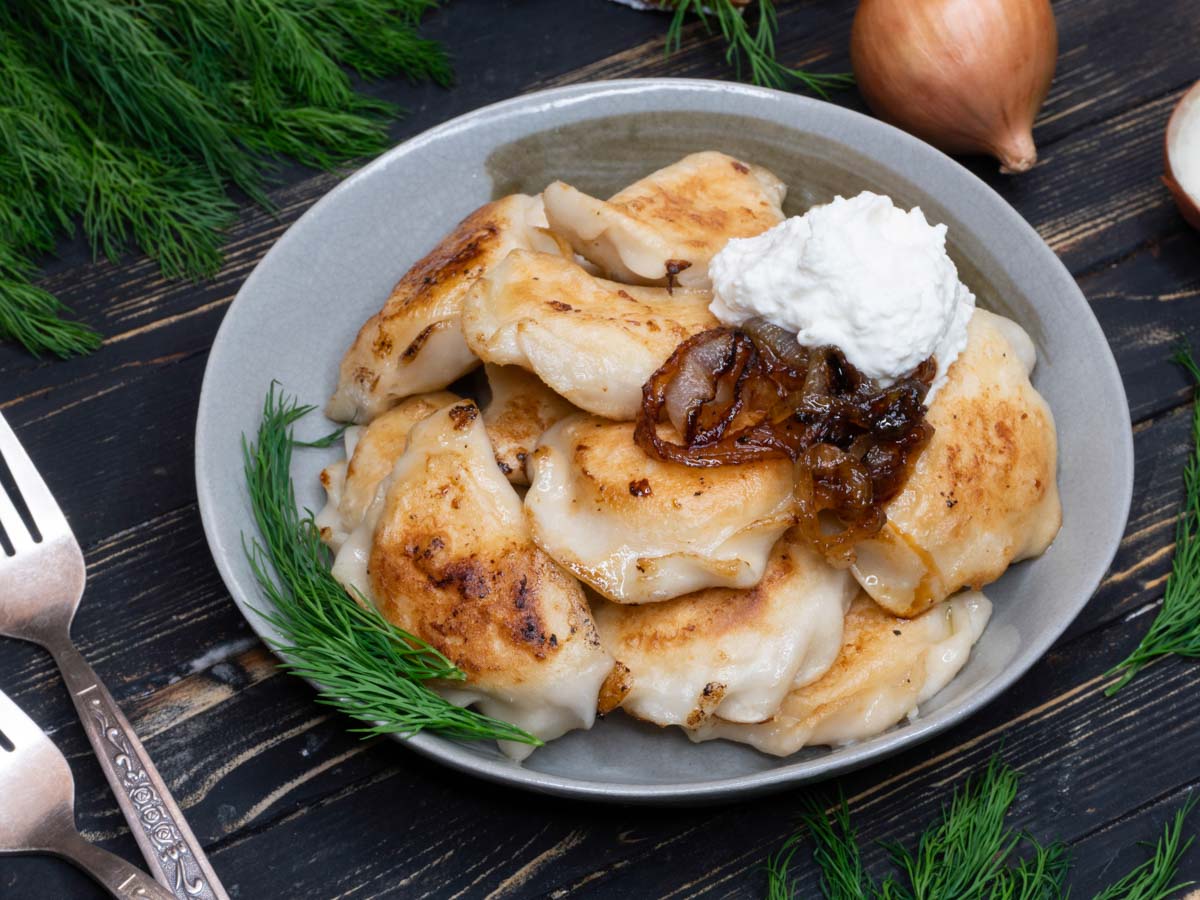 Vegan Pierogi dumplings