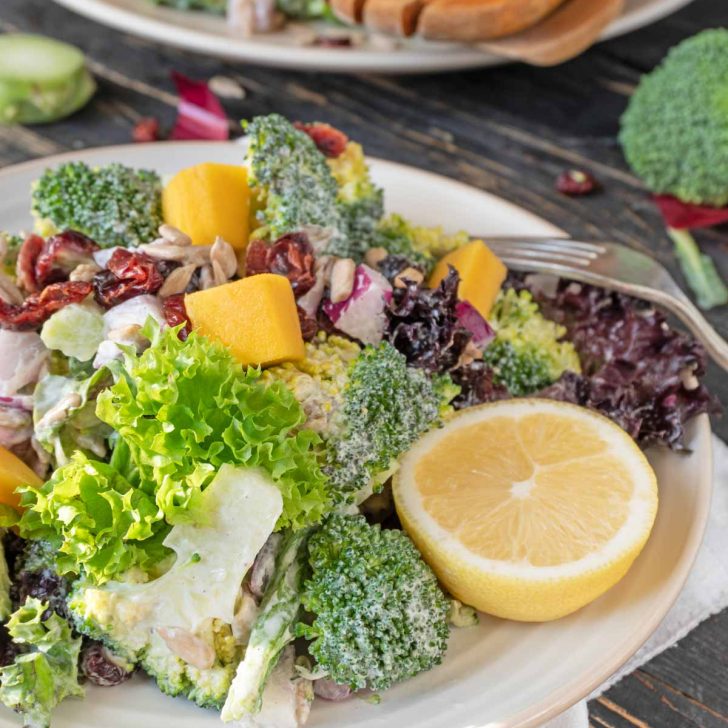 Broccoli Salad vegan keto low carb salata de broccoli