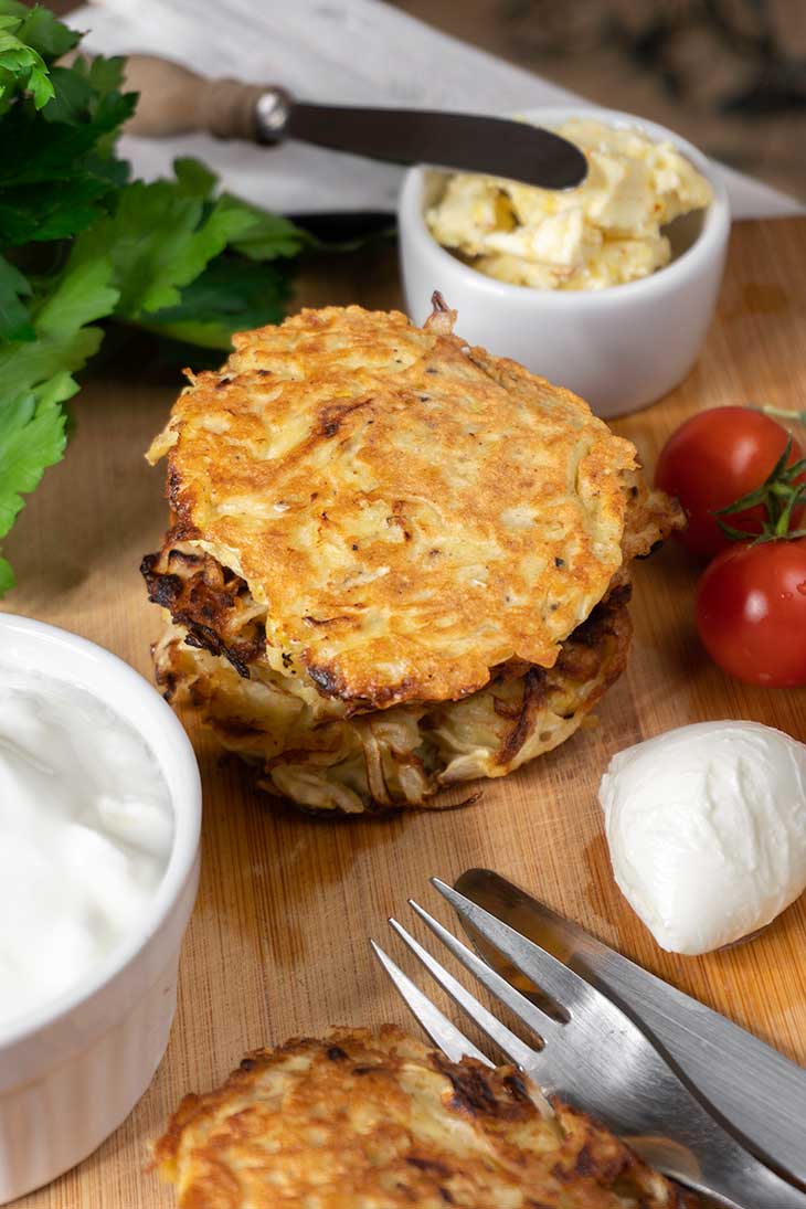 Low Carb Cabbage Hash Browns recipe