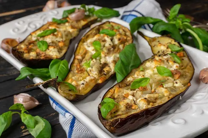 Perfect Oven Roasted Eggplants with garlic
