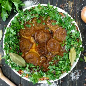 Vegan Onion Tart Tarta cu ceapa