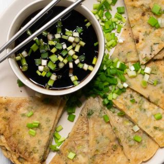 Vegan Scallion Pancakes Clatite cu ceapa verde