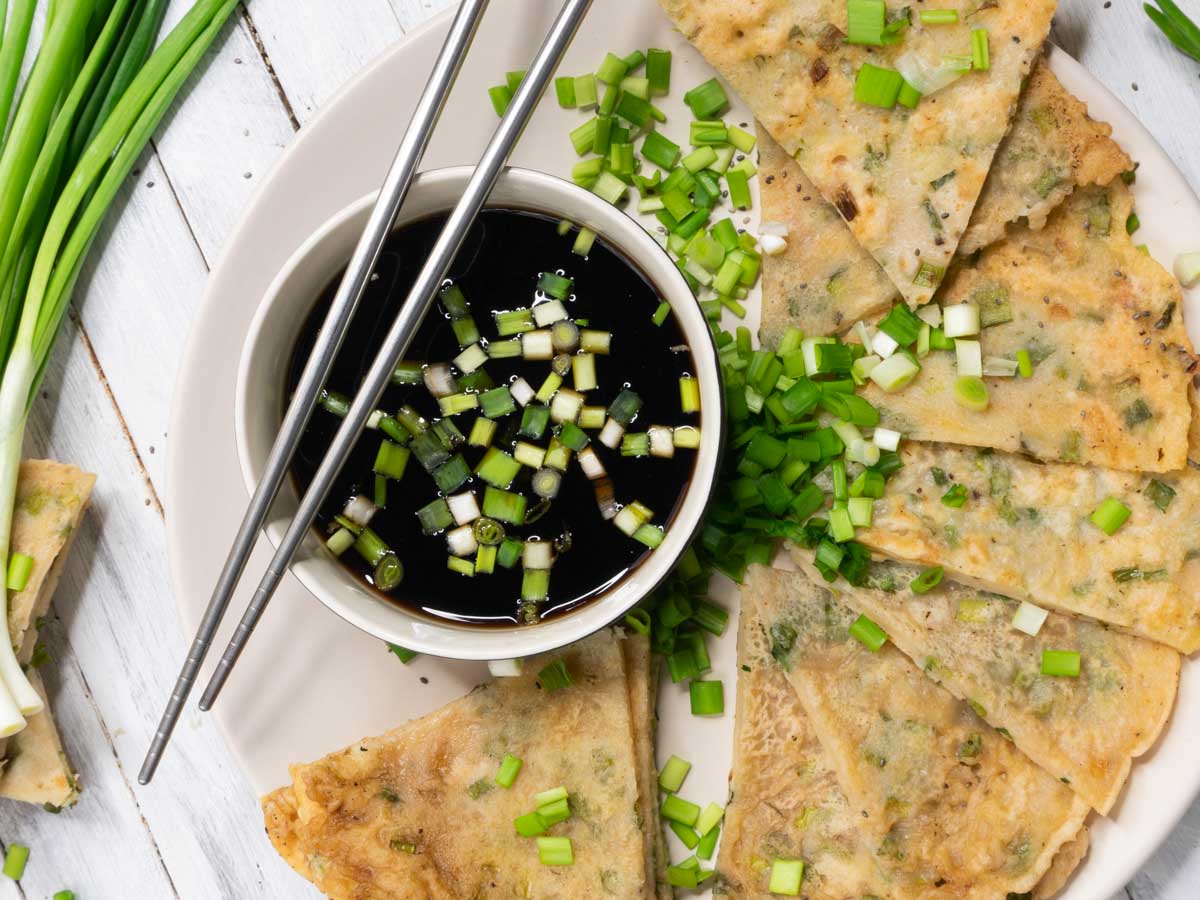 vegan scallion pancakes