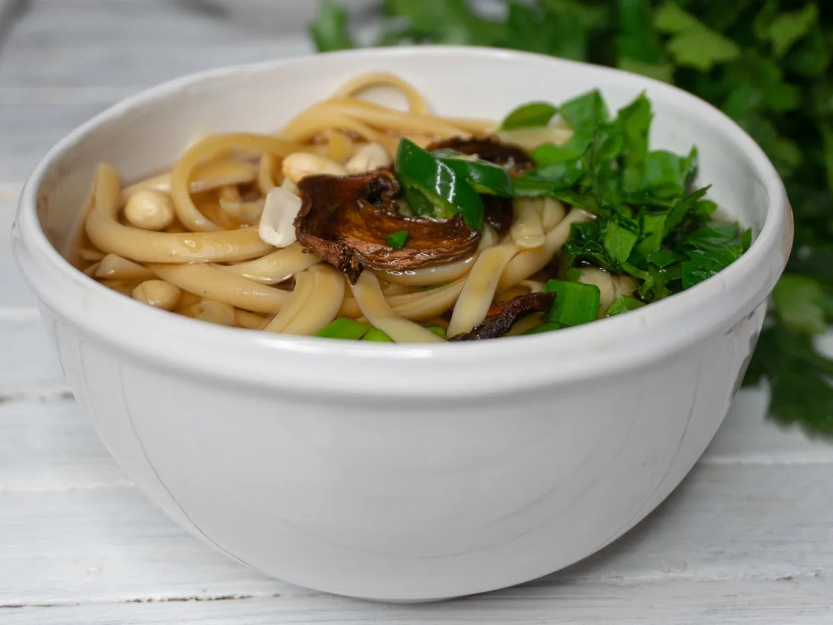 Vegan Udon Soup Noodle Recipe