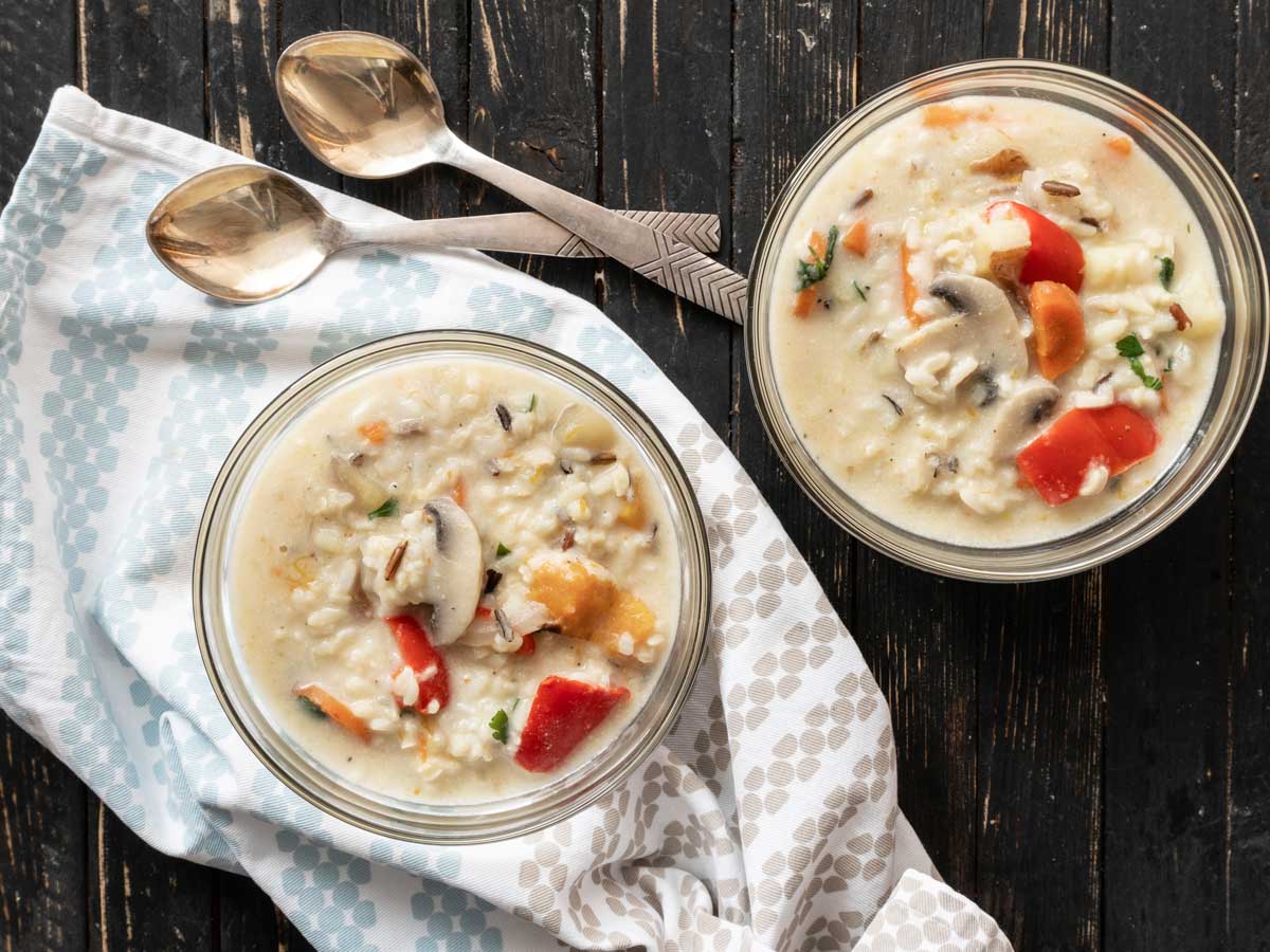 Wild Rice Soup dish