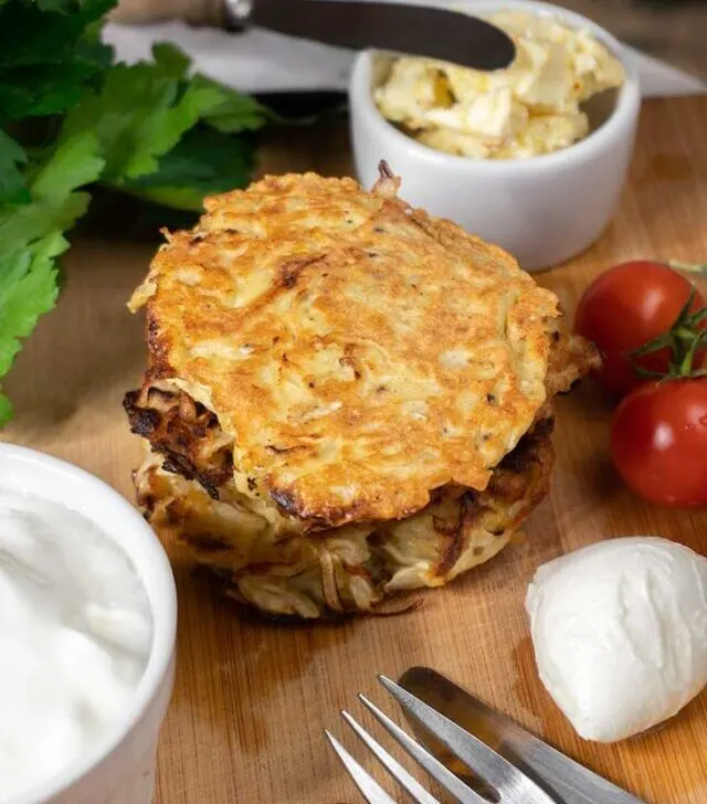 Low Carb Cabbage Hash Browns recipe