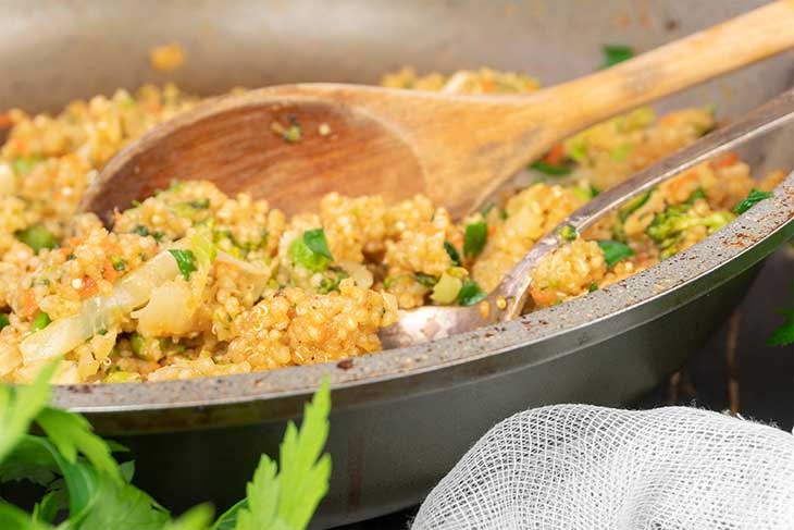 Quinoa prajita reteta vegana