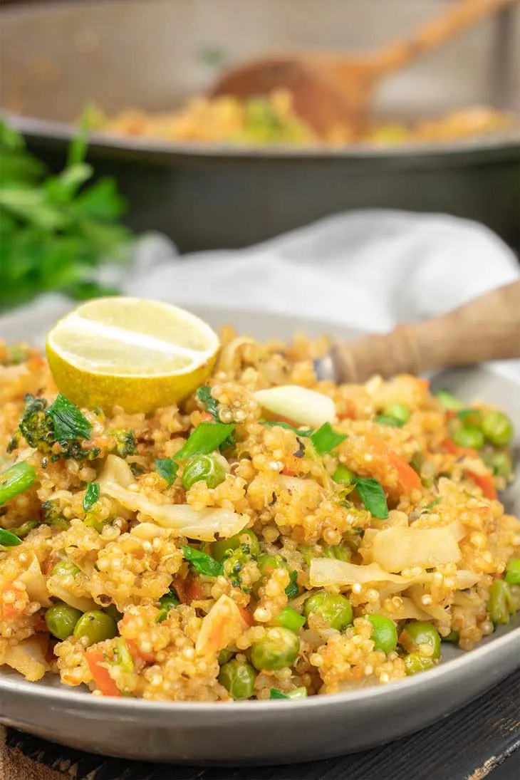 Vegan Recipes for Potlucks quinoa fried rice