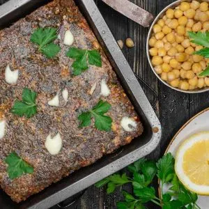 falafel in a pan perfect for meal prep