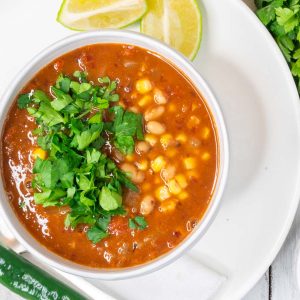 healthy beans soup ciorba de fasole