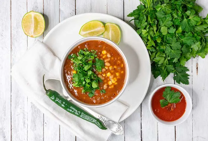 hearty beans soup ciorba de fasole