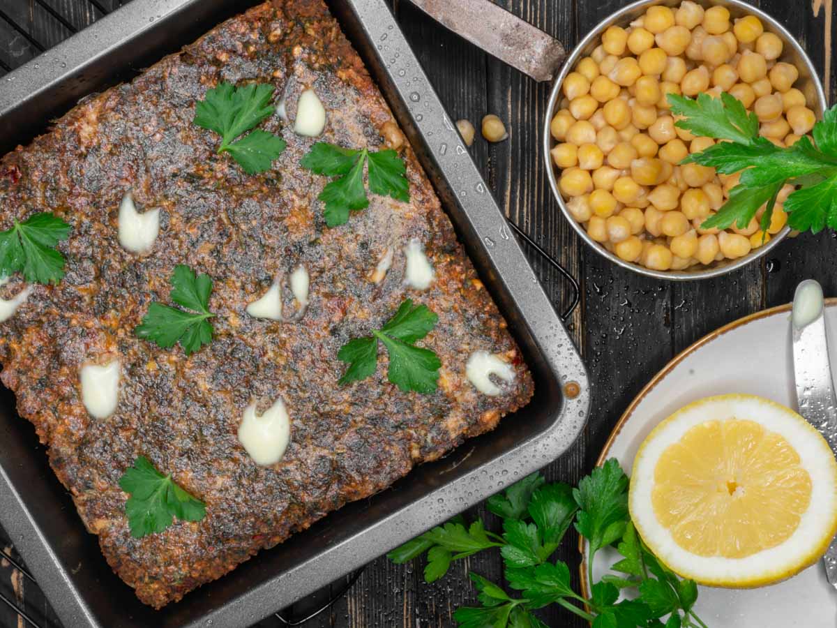 falafel in a pan