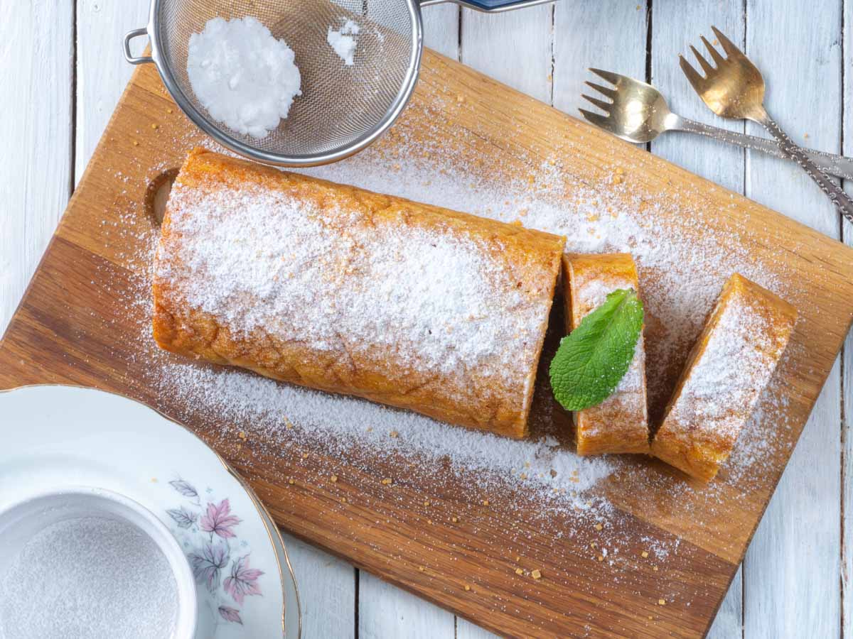 Carrot Cake Swiss Roll Recipe