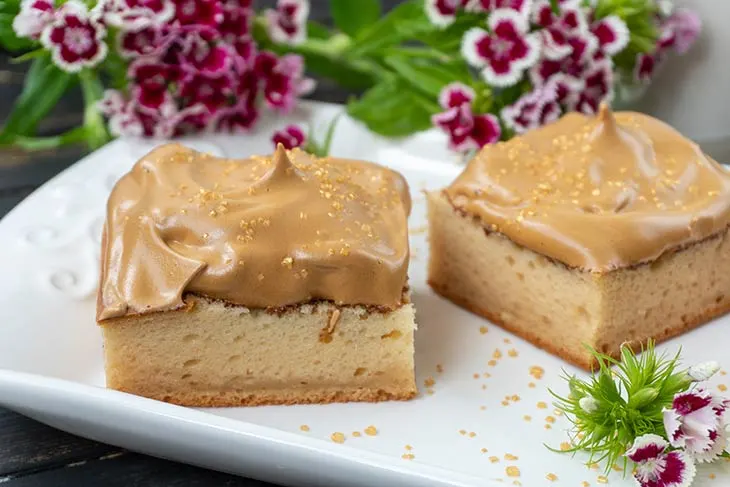 Vegan Dalgona Coffee Cake Dessert