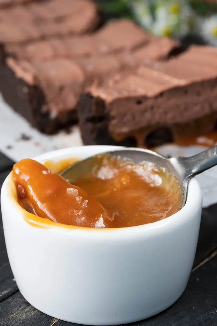 Vegan Salted Caramel dessert