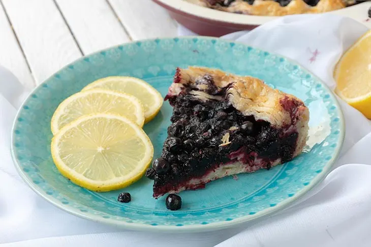 Blueberry Pie vegan recipe 