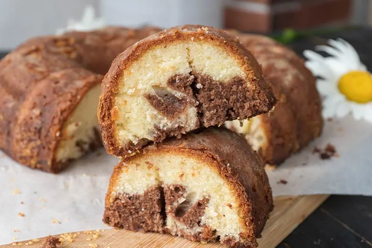 Chocolate Marble Cake Chec marmorat