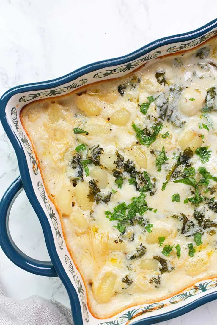 Creamy Baked Vegan Gnocchi