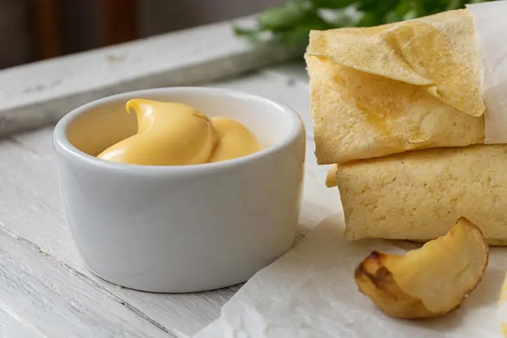 Potato Burritos with sauce