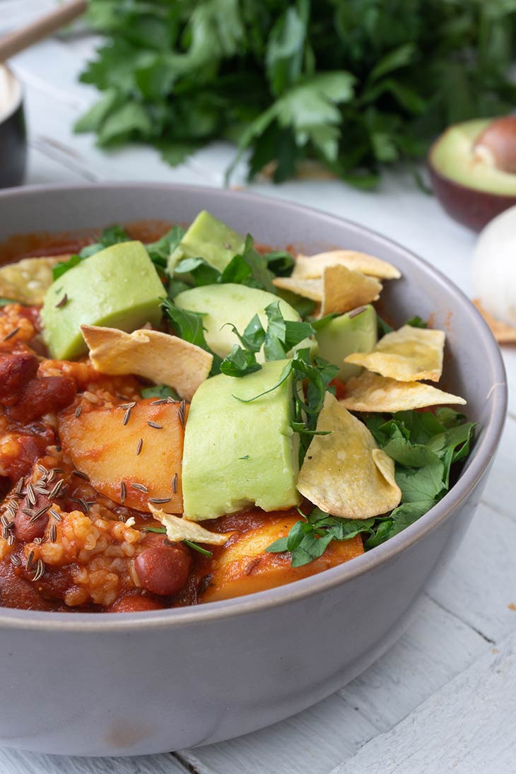 Quinoa Chili vegan mexican recipe