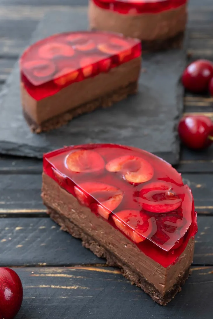 Vegan Cherry Cheesecake jelly