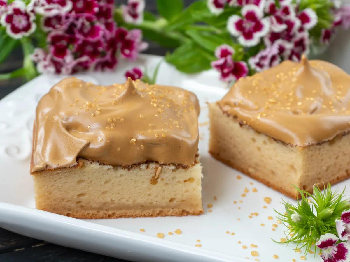 Vegan Dalgona Coffee Cake Dessert