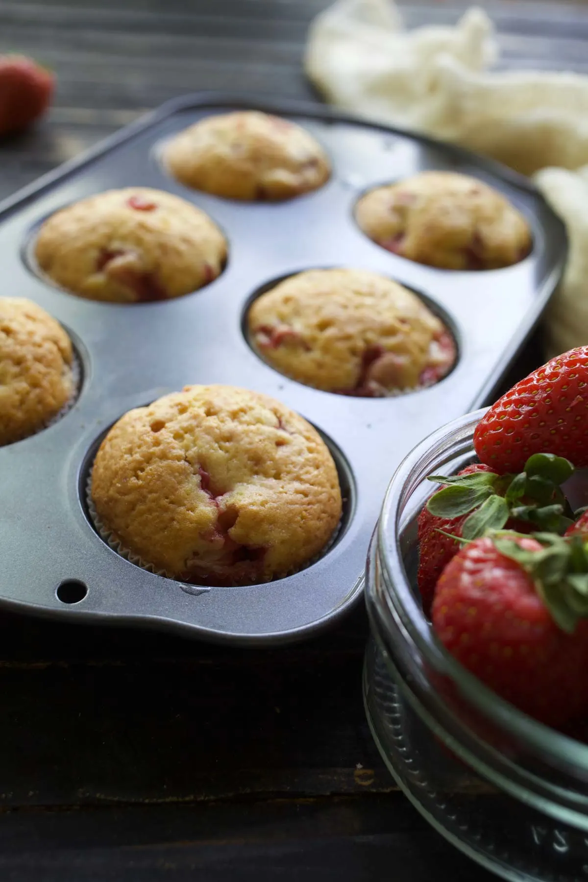 Vegan Strawberry Muffins healthy recipe