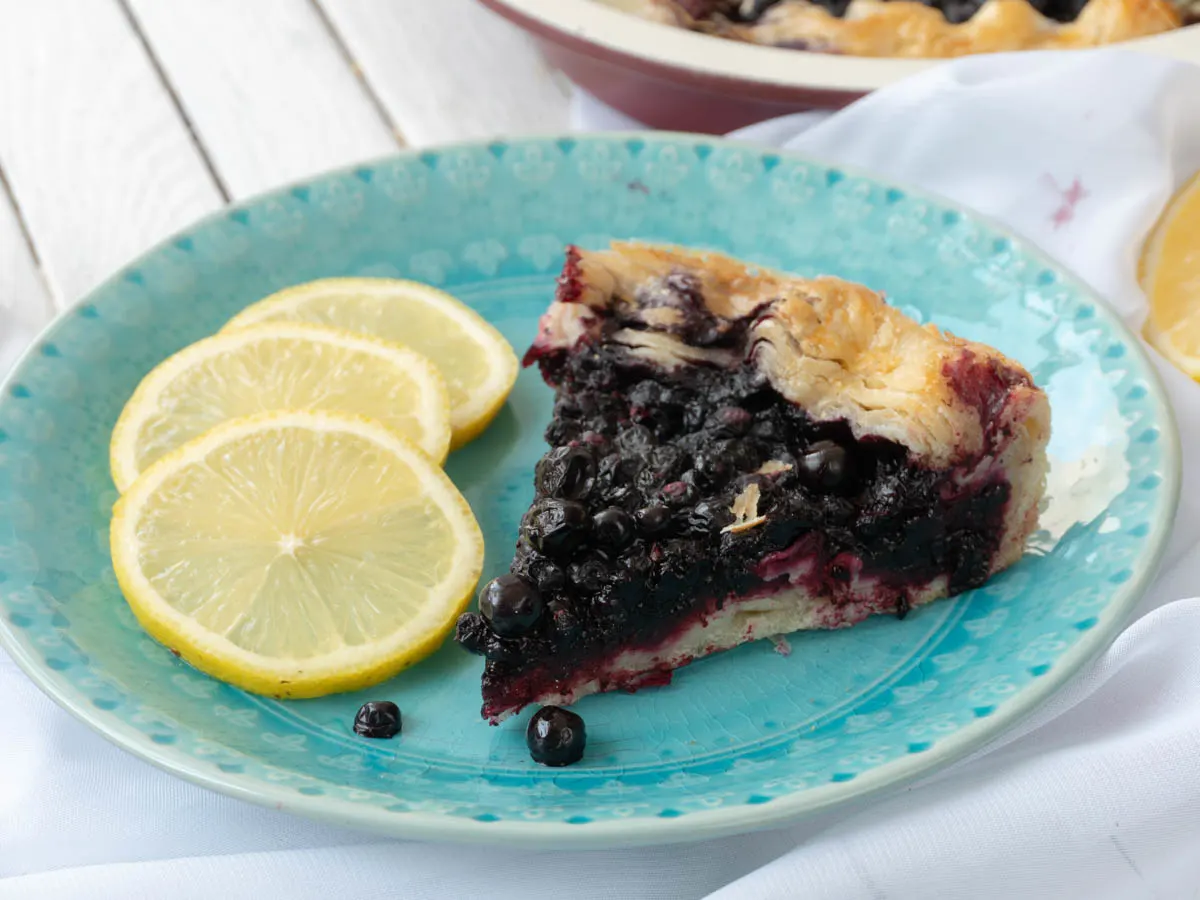 healthy Blueberry Pie