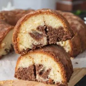 Chocolate Marble Cake Chec marmorat