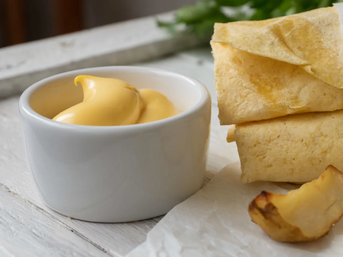 Potato Burritos with sauce