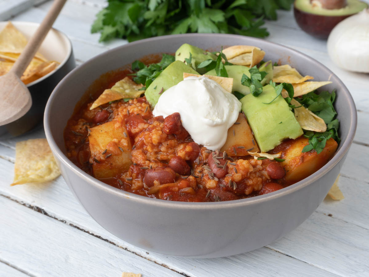 Quinoa Chili healthy mexican recipe