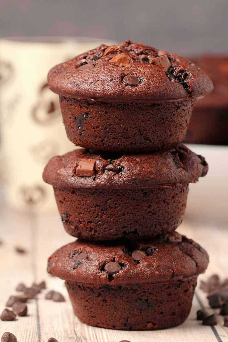 Vegan Chocolate Muffins (Double Chocolate)