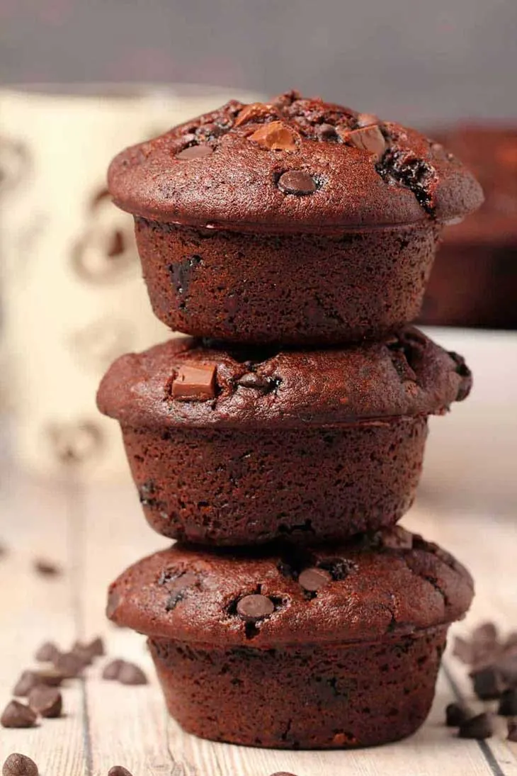 Vegan Chocolate Muffins (Double Chocolate)