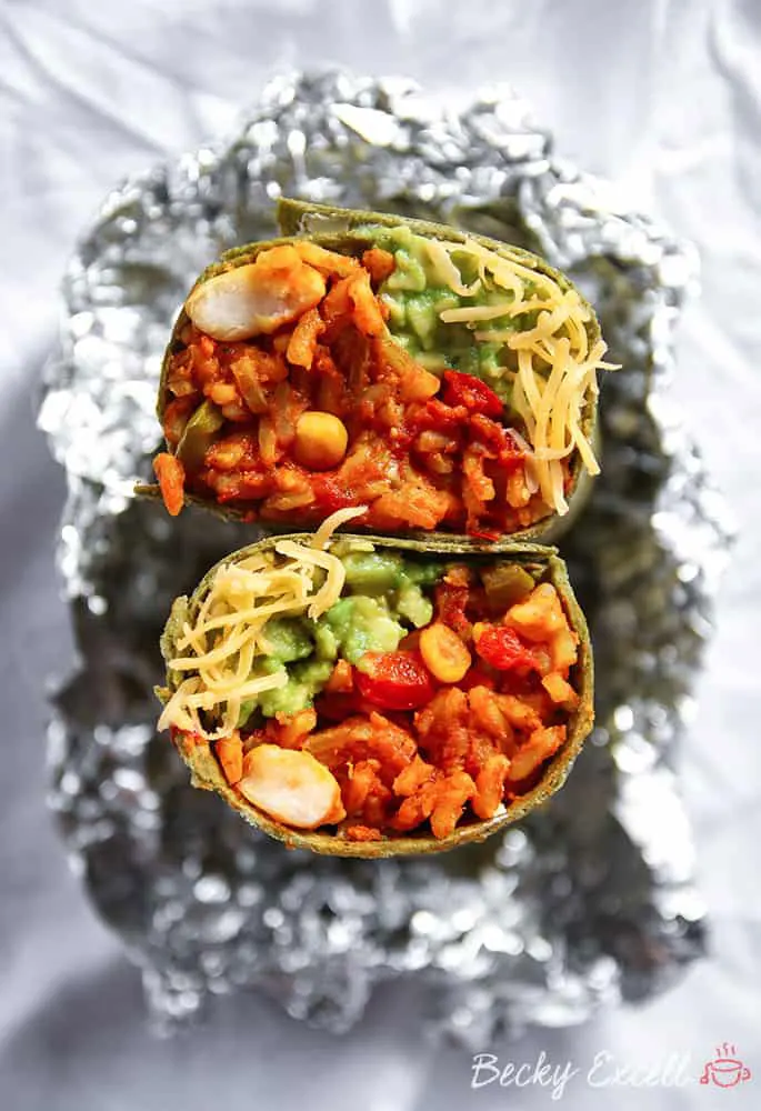 Gluten Free and Vegan Spicy Bean Burrito Recipe