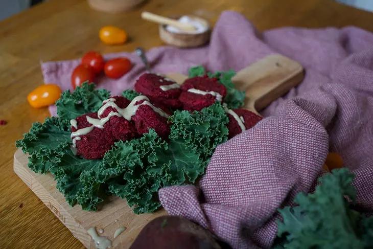 Pink Beetroot Falafels