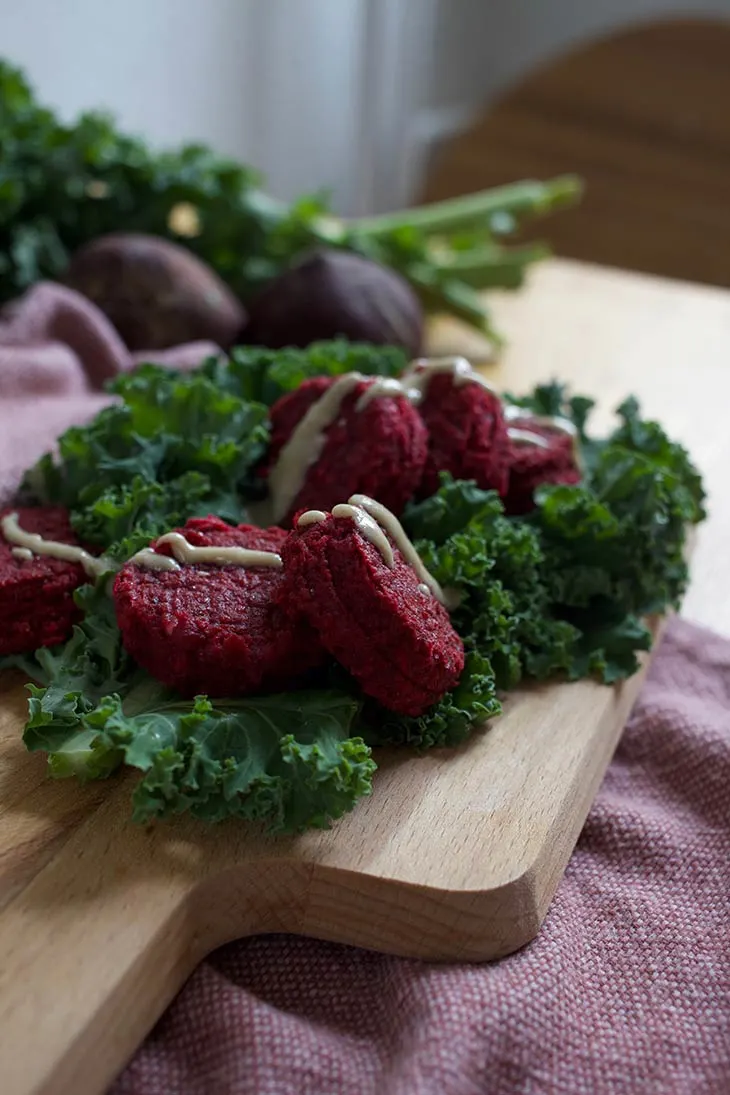 vegan Pink Falafels