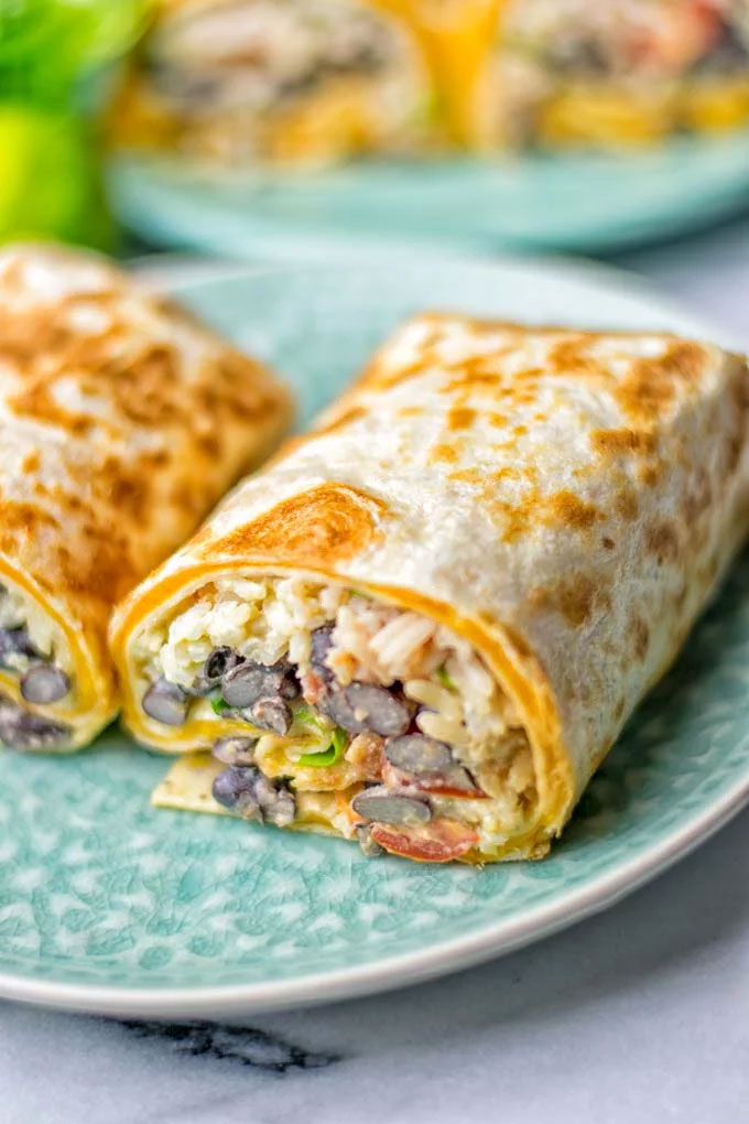 Rice and Beans Quesarito