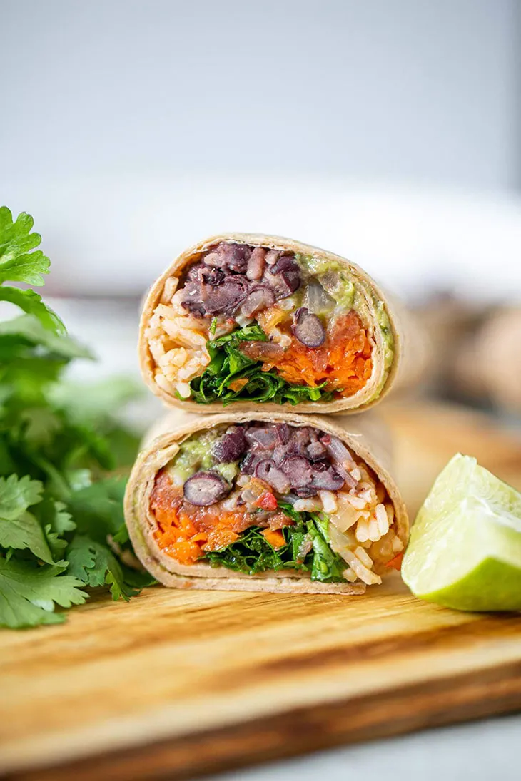 Vegan Black Bean Burritos