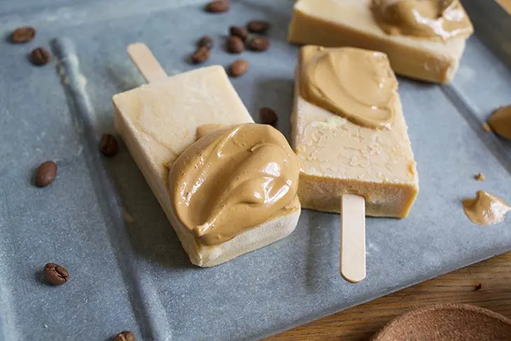 Vegan Dalgona Coffee Popsicles