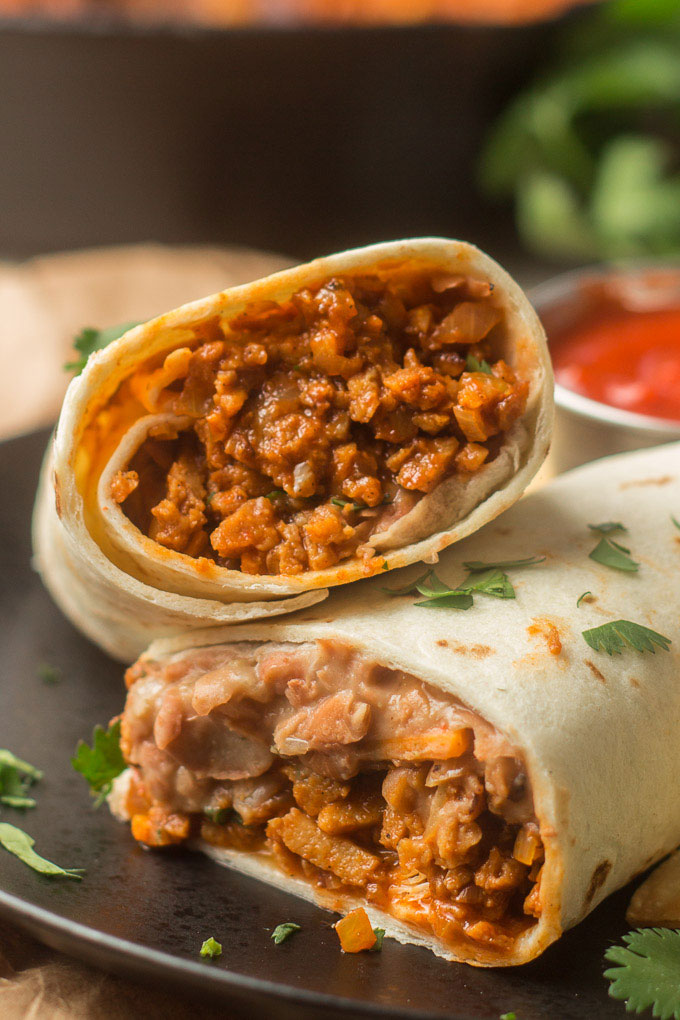 “Beefy” Vegan Burritos