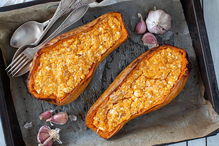 Baked Butternut Squash dovleac copt
